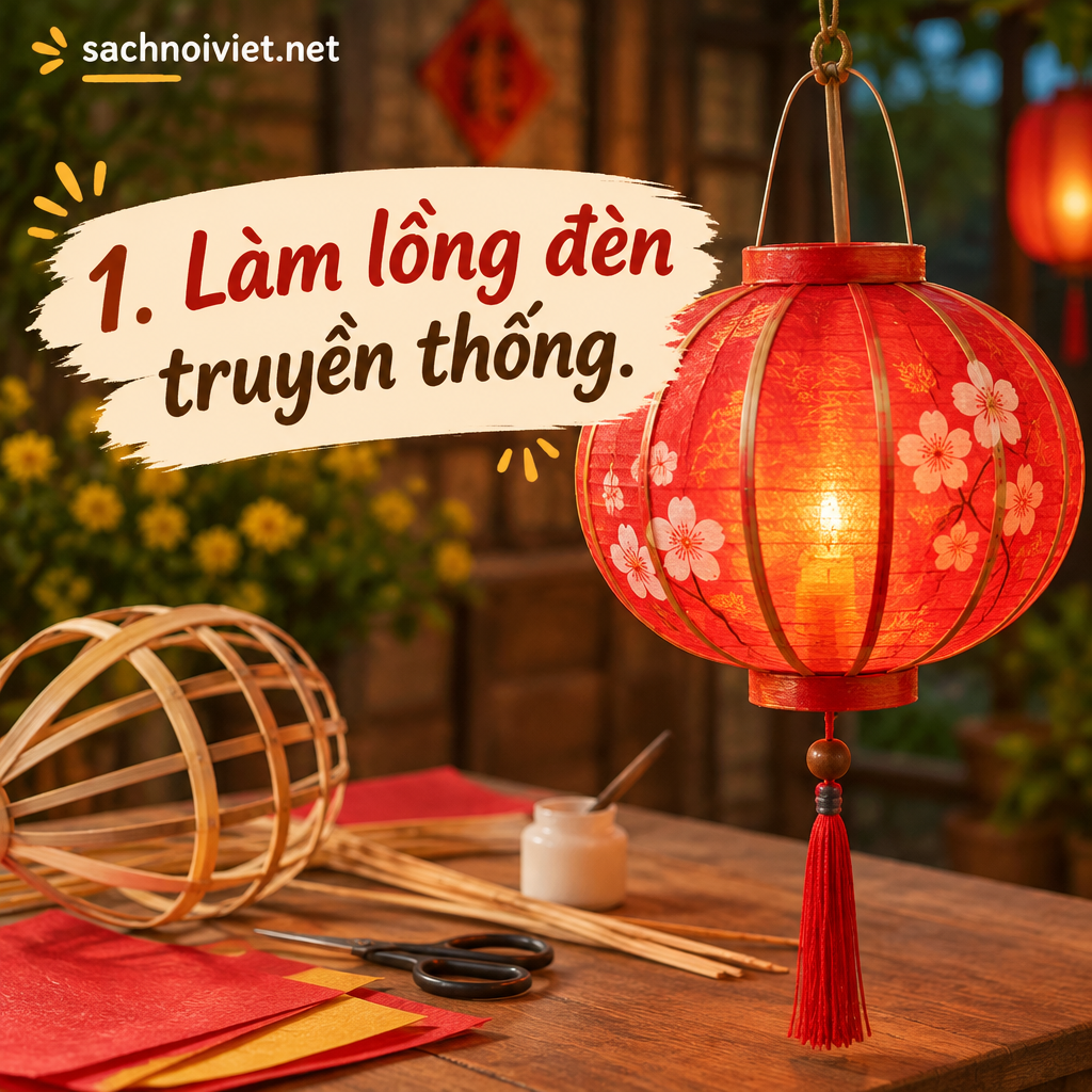 1. Làm lồng đèn truyền thống