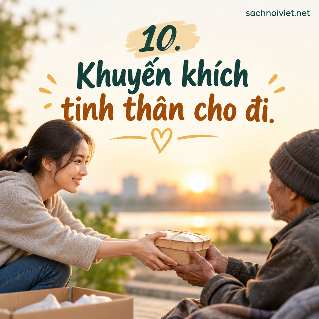 10. Khuyến khích tinh thần cho đi