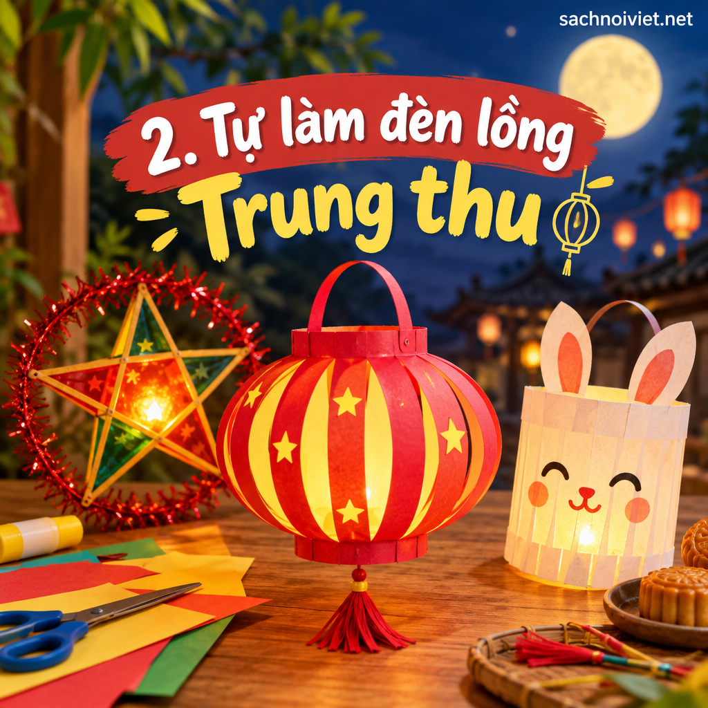 2. Tự làm đèn lồng Trung thu