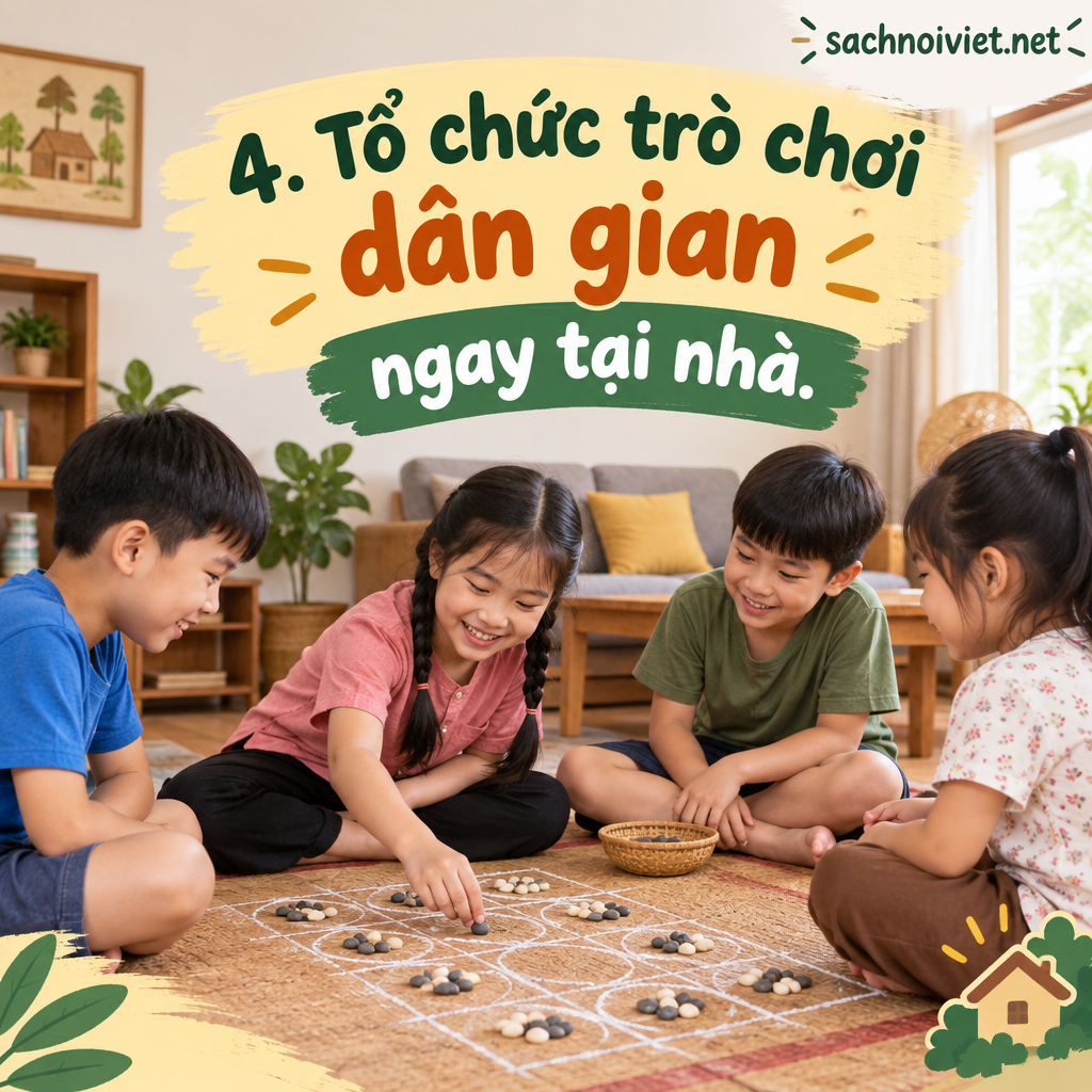 4. Tổ chức trò chơi dân gian ngay tại nhà