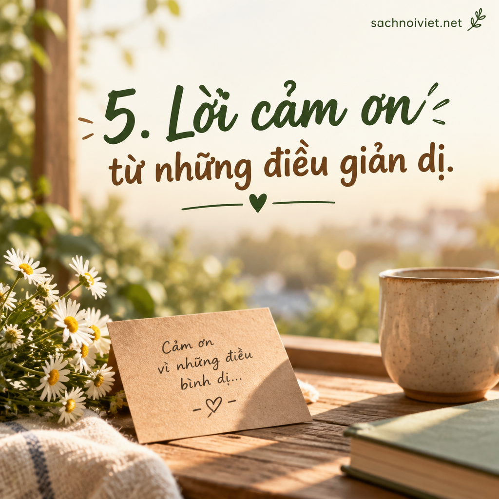 5. Lời cảm ơn từ những điều giản dị
