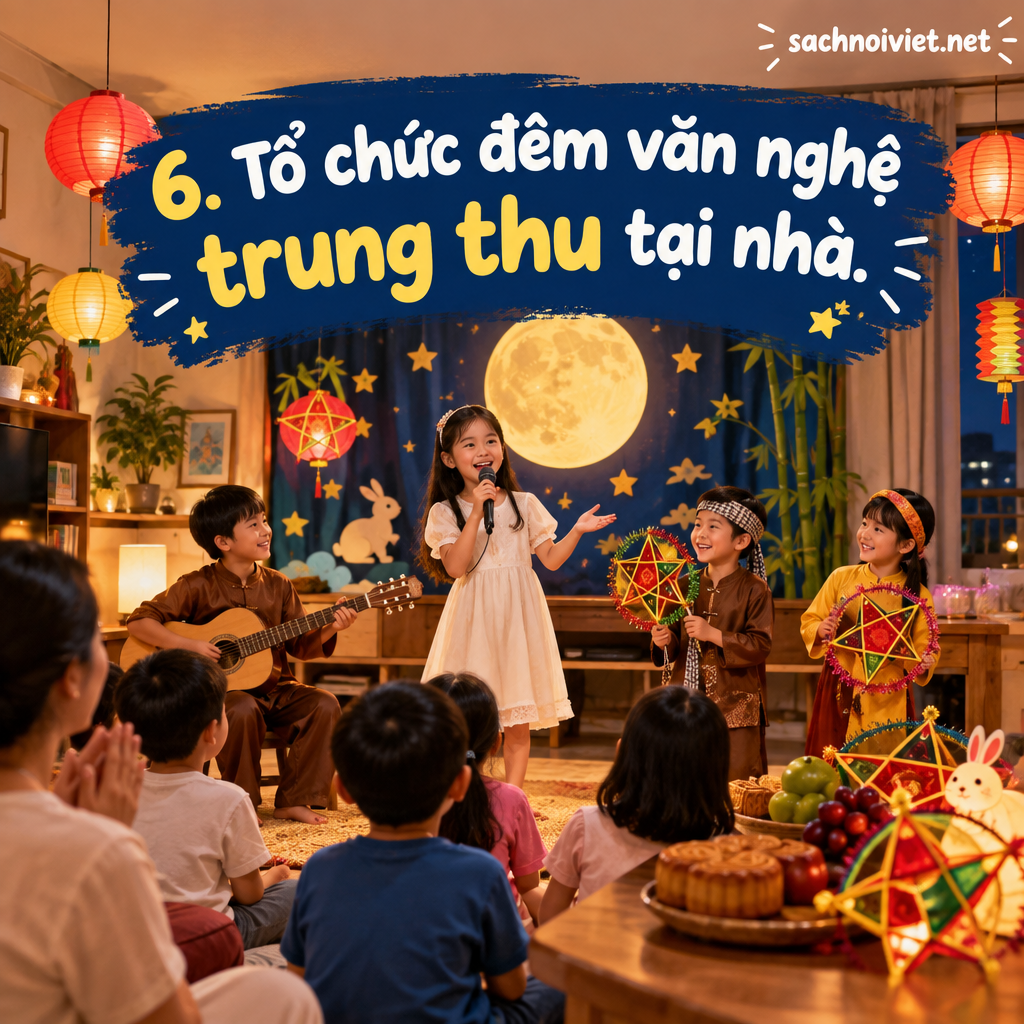 6. Tổ chức đêm văn nghệ trung thu tại nhà