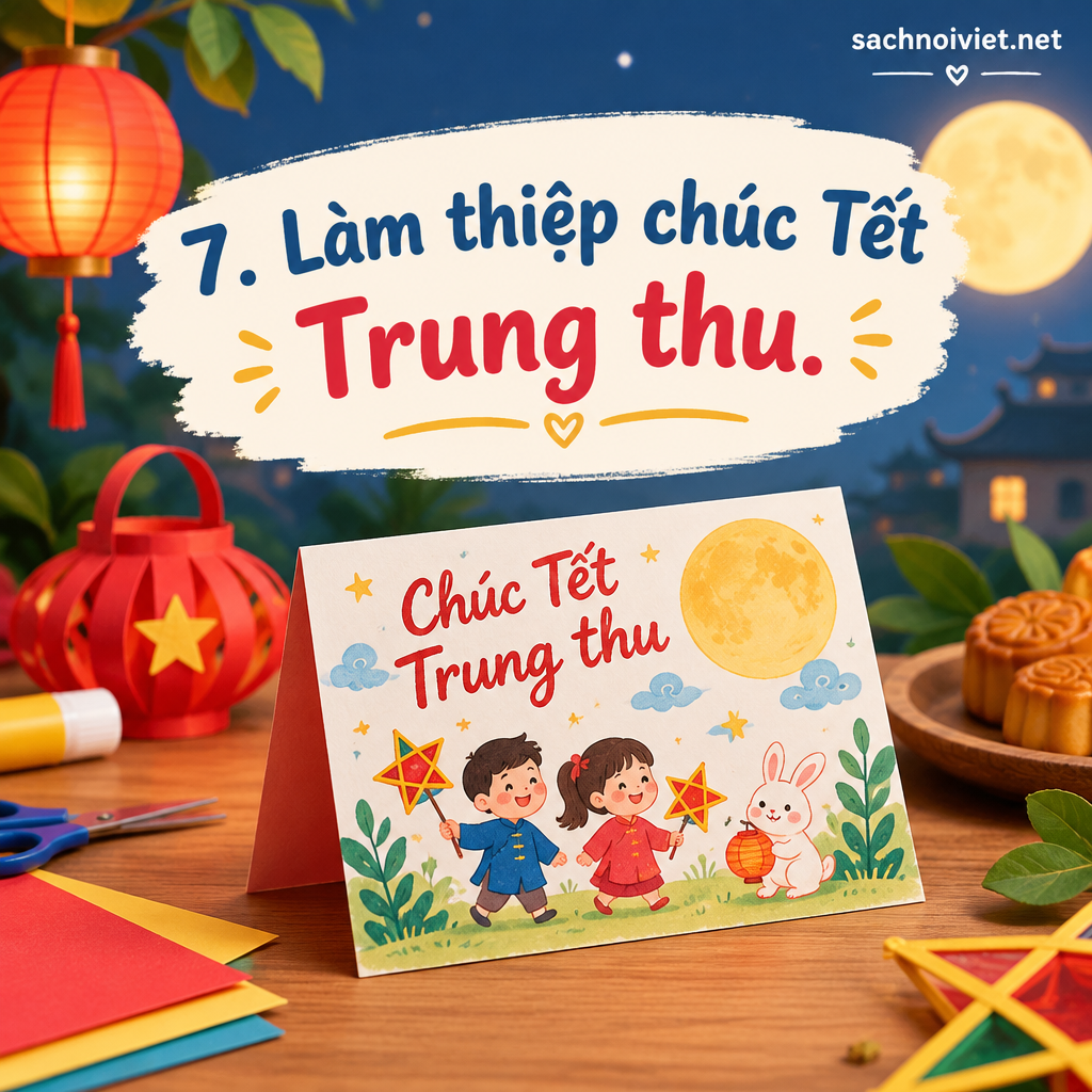 7. Làm thiệp chúc Tết Trung thu