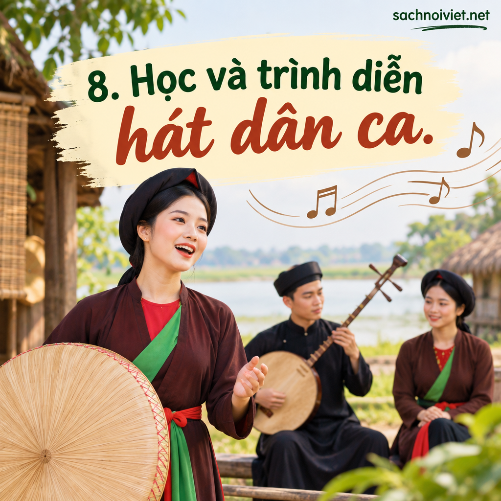 8. Học và trình diễn hát dân ca
