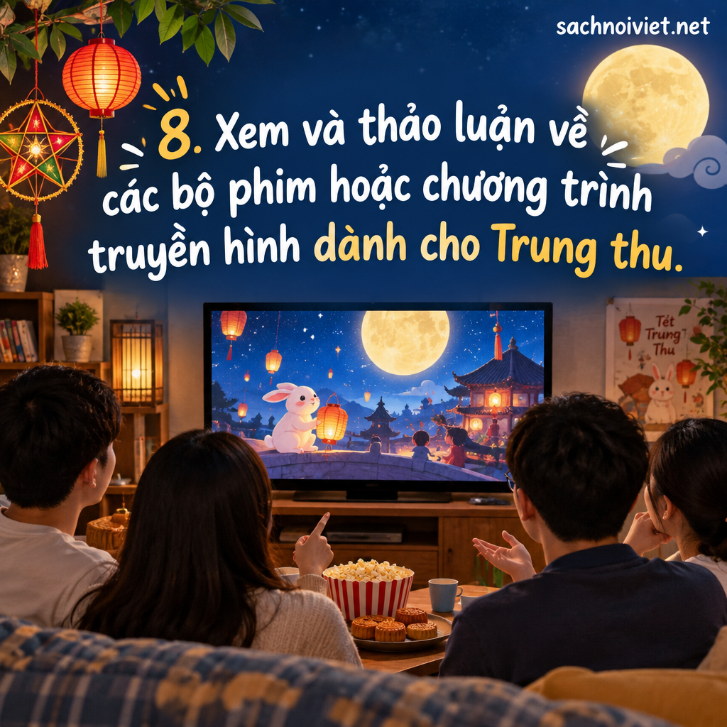 8. Xem và thảo luận về các bộ phim hoặc chương trình truyền hình dành cho Trung thu
