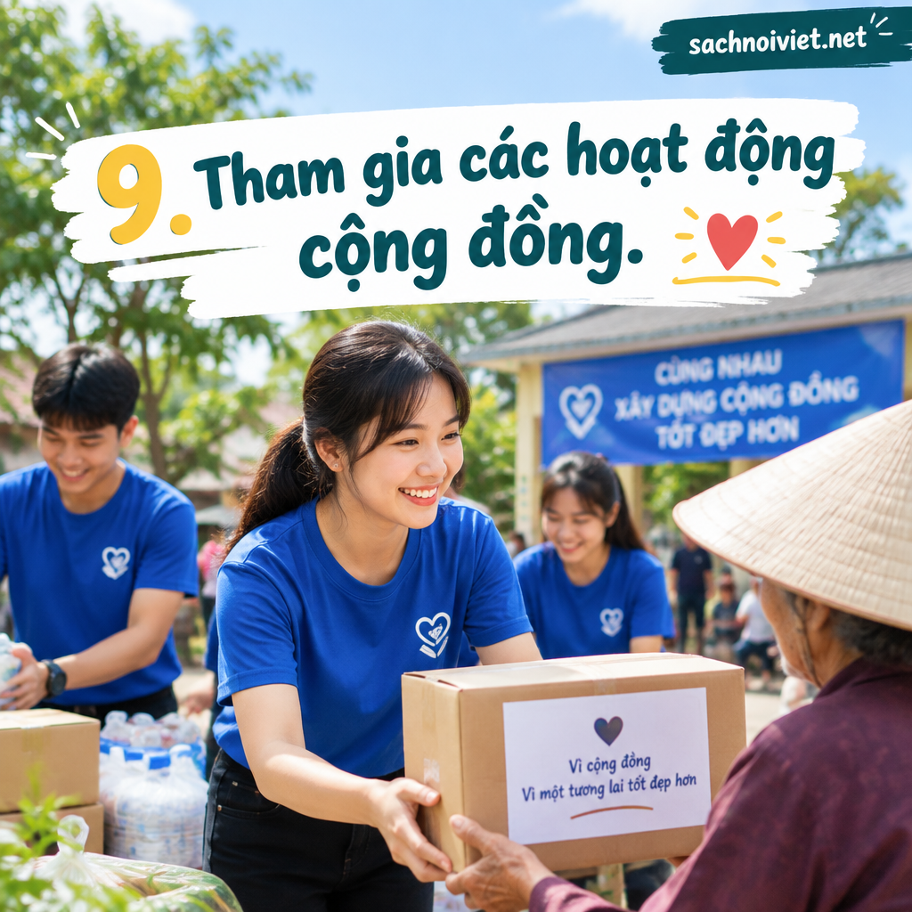 9. Tham gia các hoạt động cộng đồng