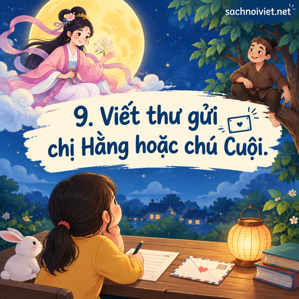 9. Viết thư gửi chị Hằng hoặc chú Cuội