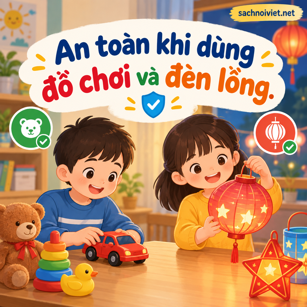 An toàn khi dùng đồ chơi và đèn lồng
