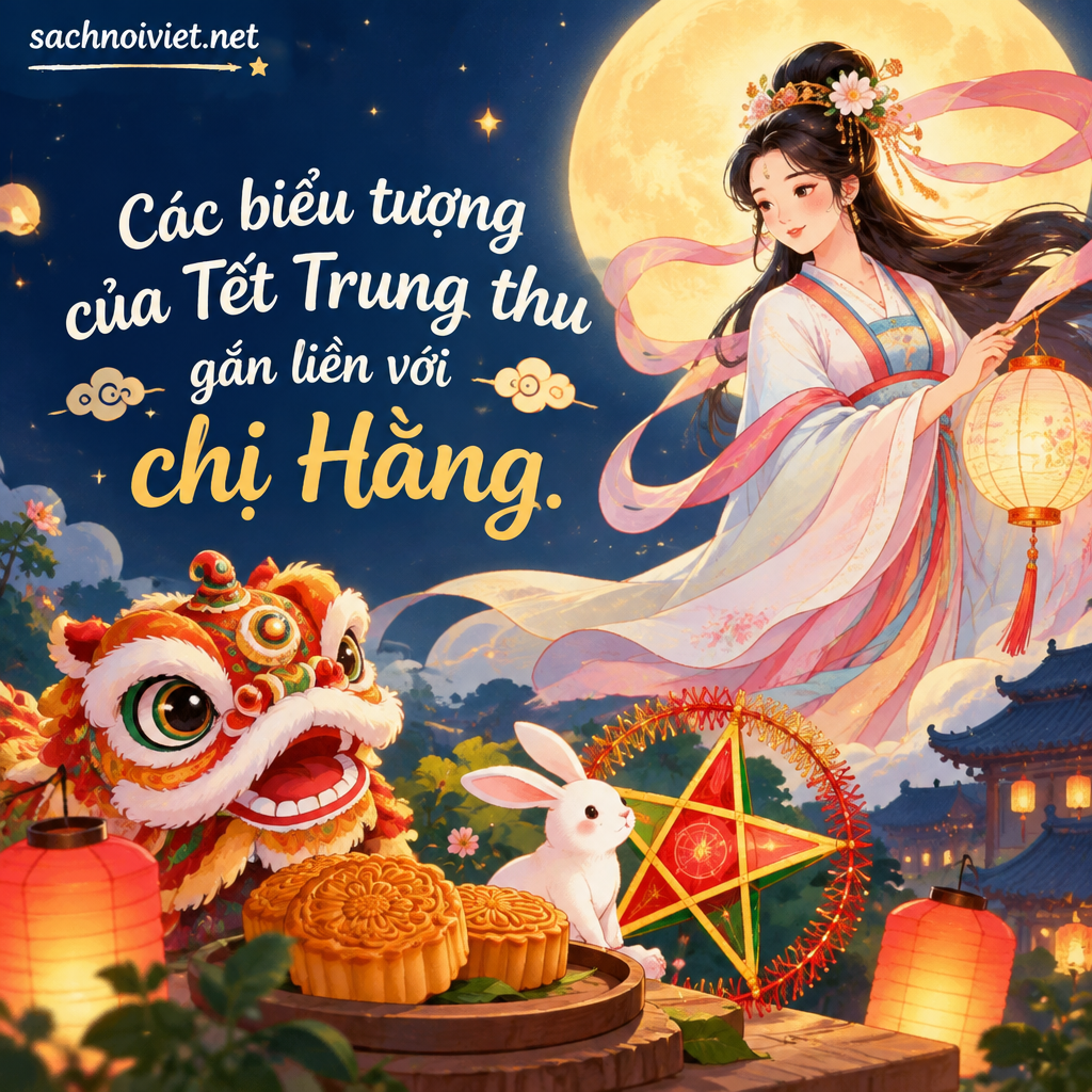 Các biểu tượng của Tết Trung thu gắn liền với chị Hằng