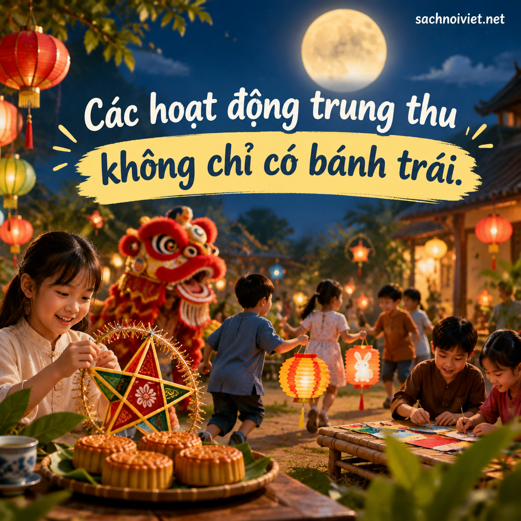 Các hoạt động trung thu không chỉ có bánh trái