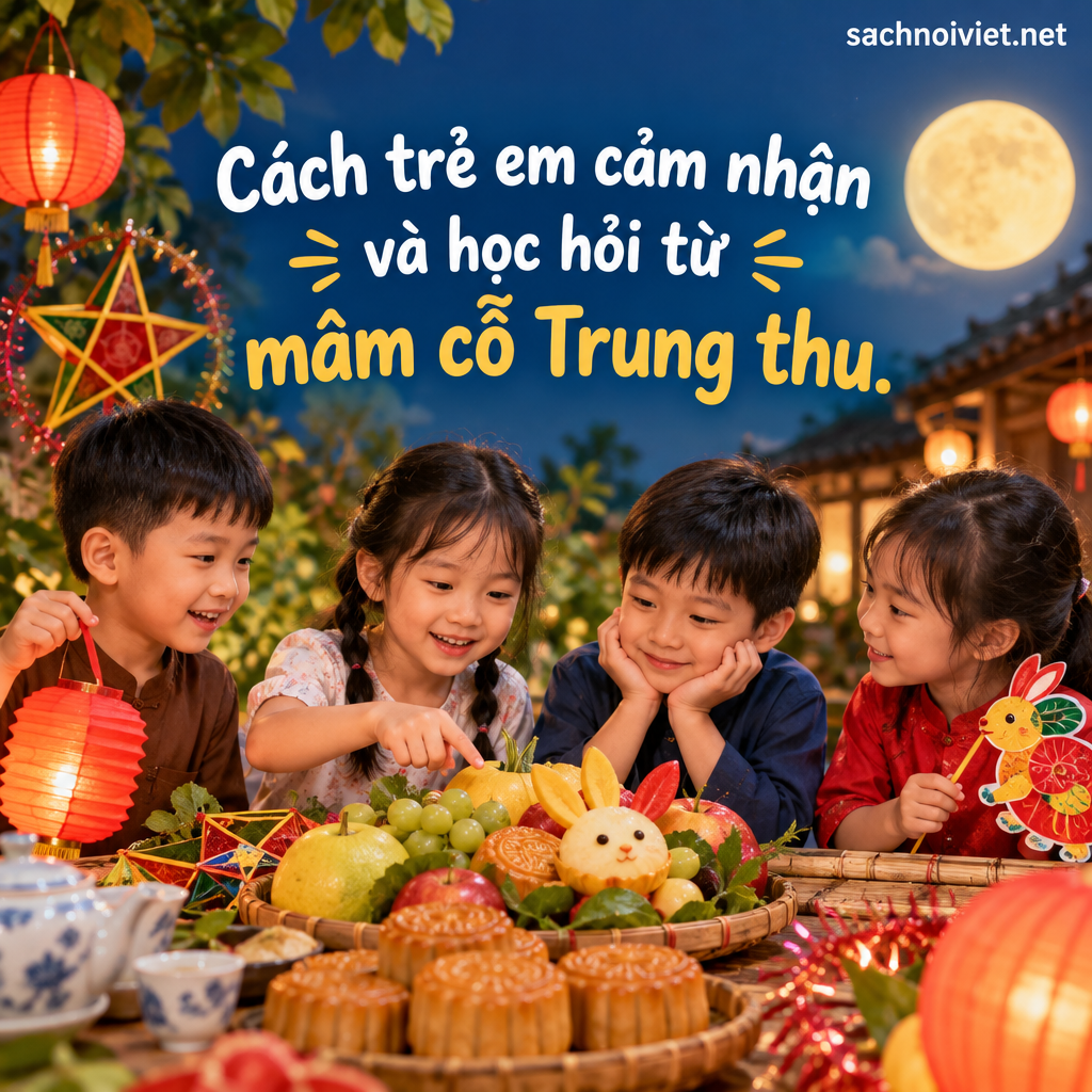 Cách trẻ em cảm nhận và học hỏi từ mâm cỗ Trung thu