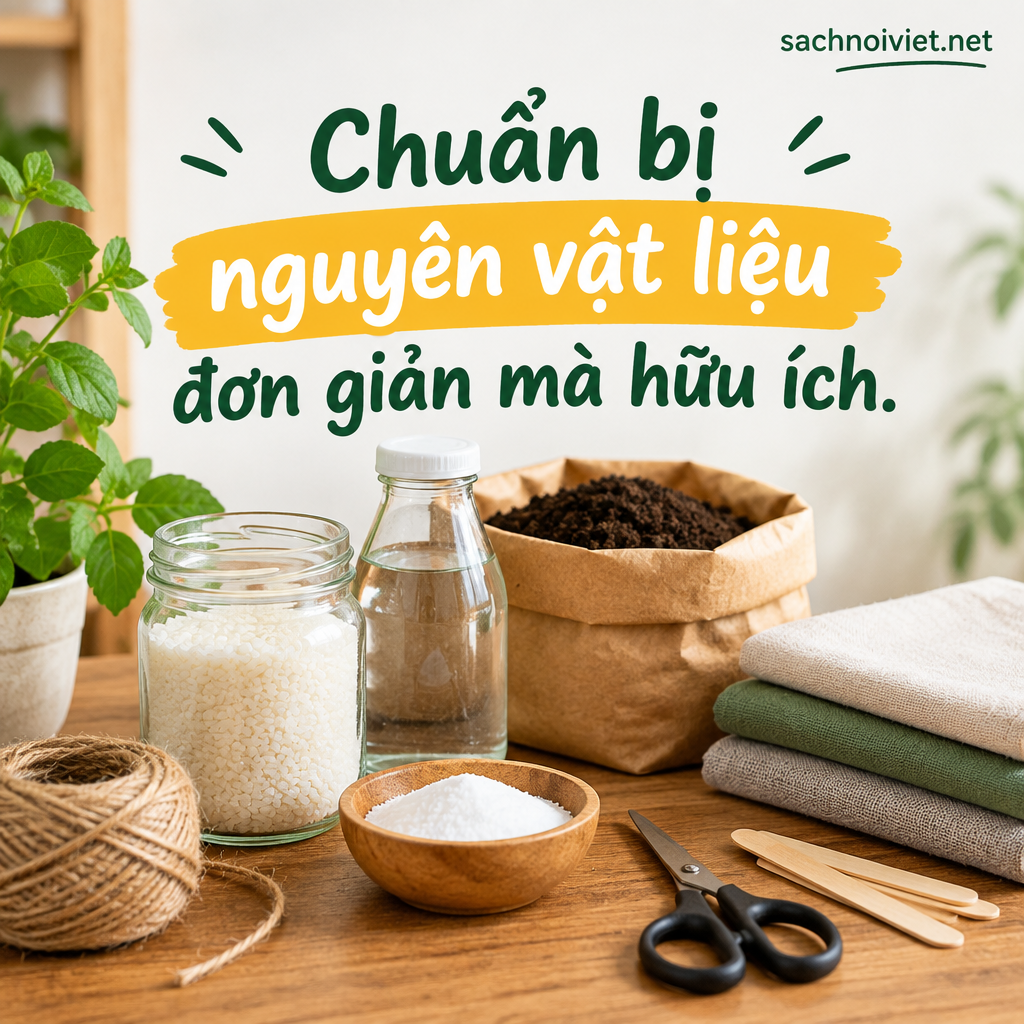 Chuẩn bị nguyên vật liệu đơn giản mà hữu ích