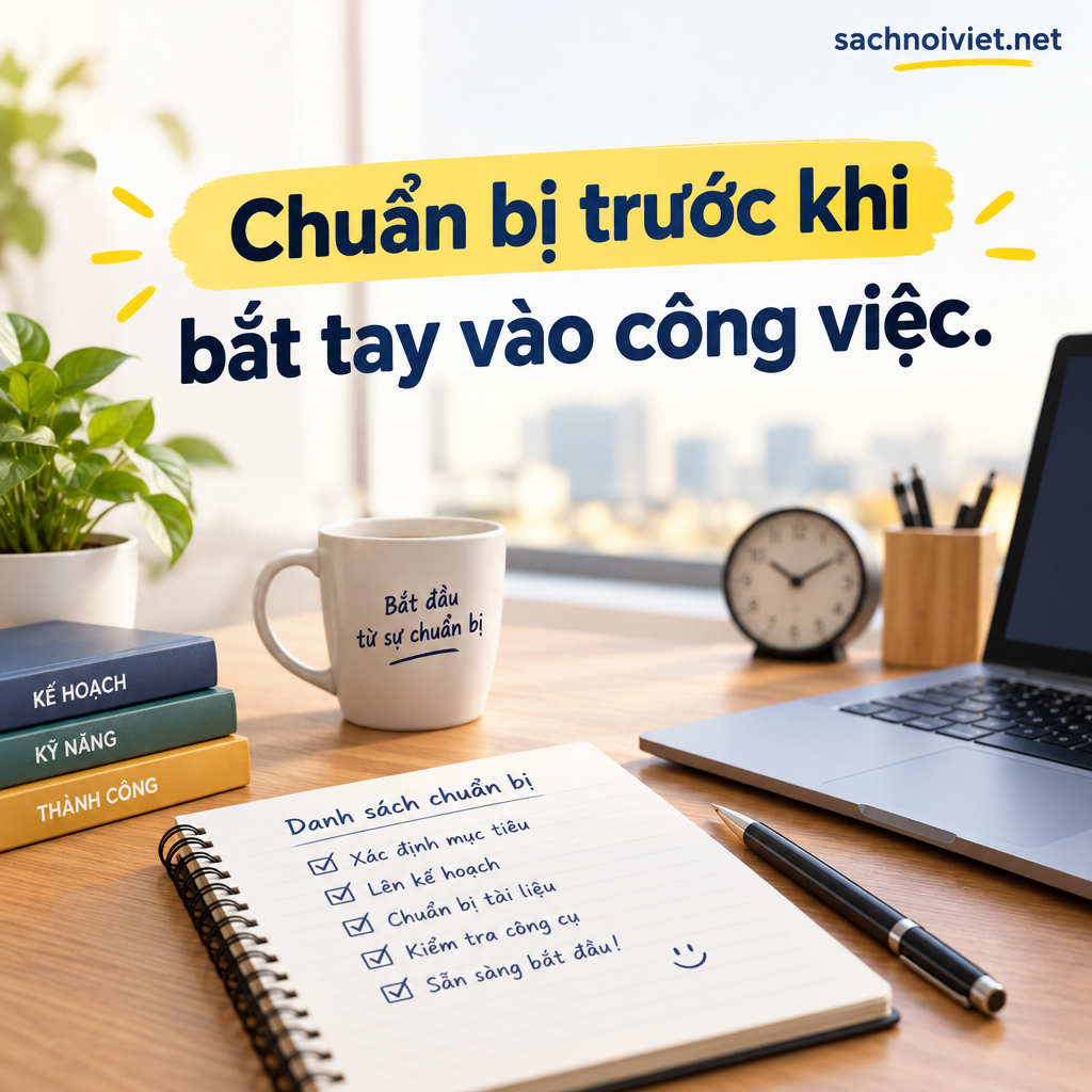 Chuẩn bị trước khi bắt tay vào công việc
