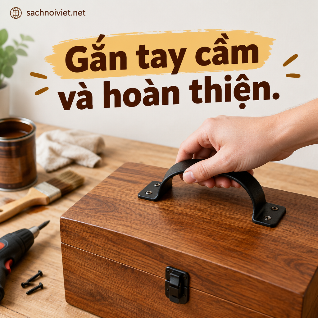 Gắn tay cầm và hoàn thiện