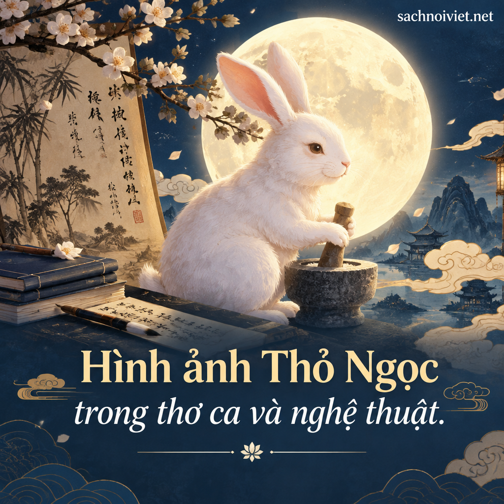 Hình ảnh Thỏ Ngọc trong thơ ca và nghệ thuật