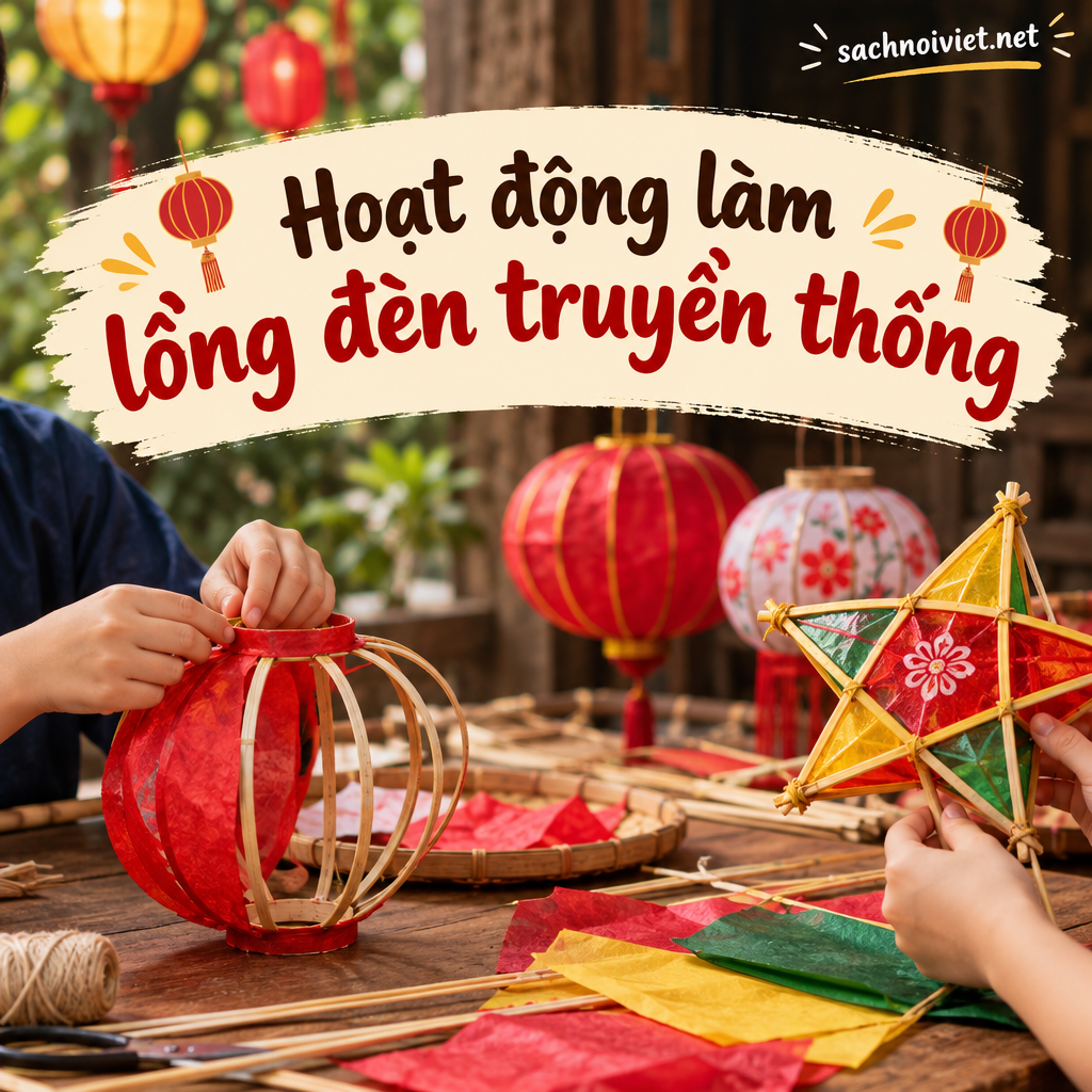 Hoạt động làm lồng đèn truyền thống
