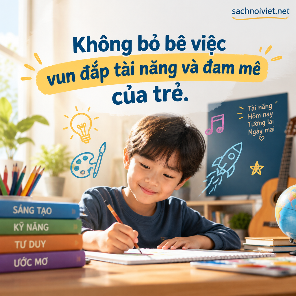 Không bỏ bê việc vun đắp tài năng và đam mê của trẻ