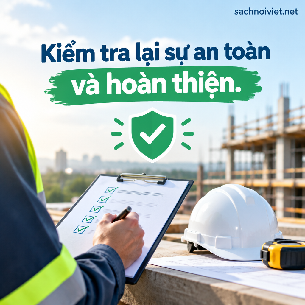Kiểm tra lại sự an toàn và hoàn thiện
