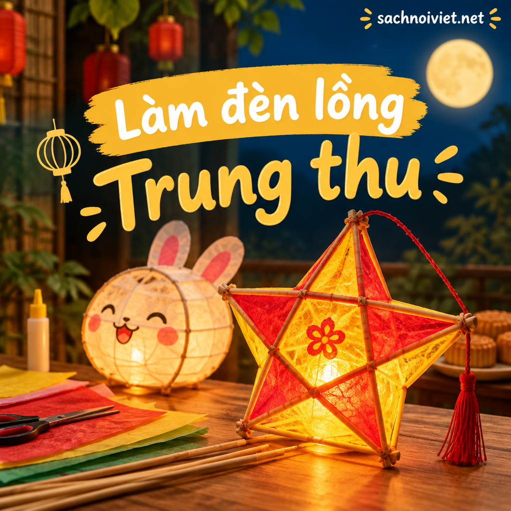 Làm đèn lồng Trung thu