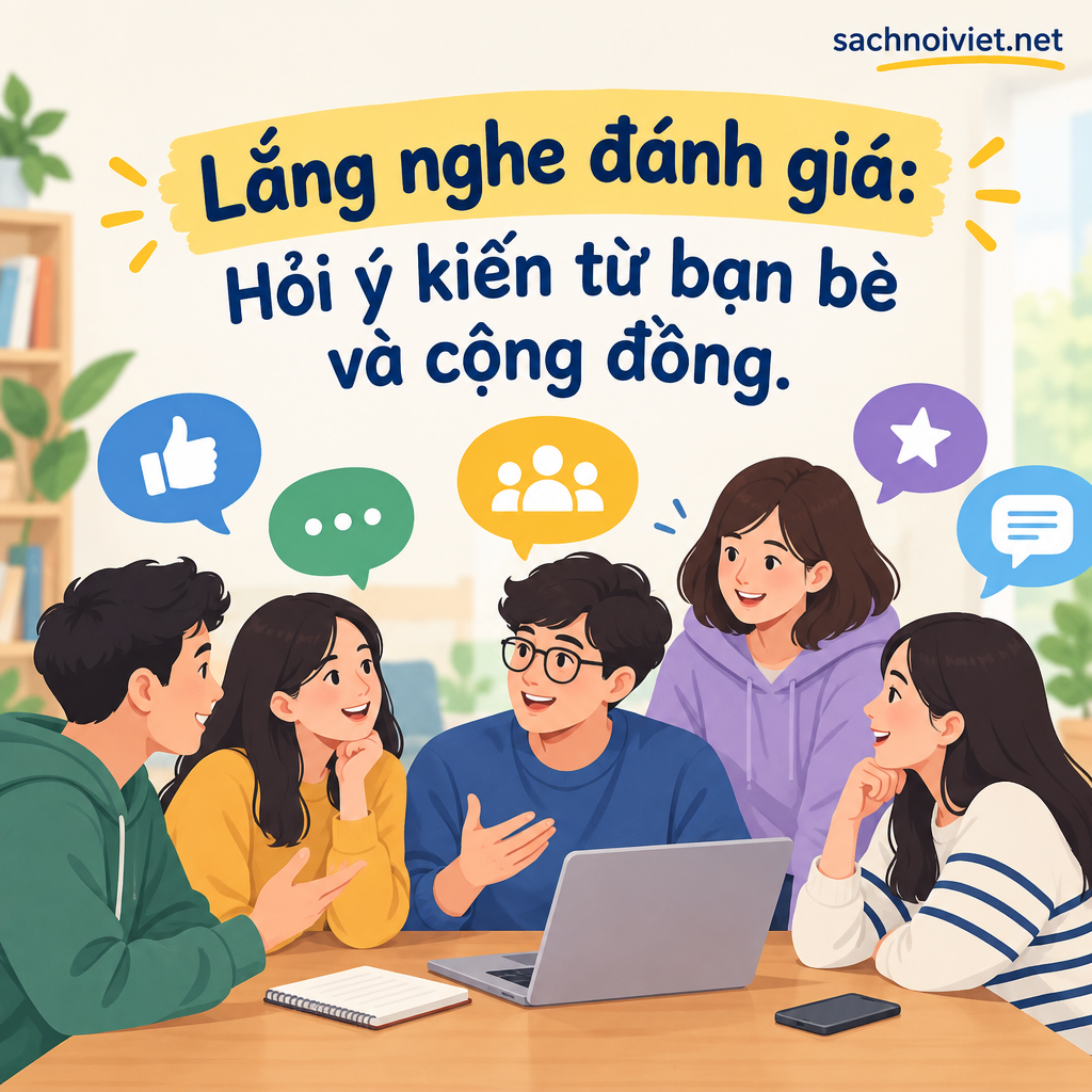 Lắng nghe đánh giá: Hỏi ý kiến từ bạn bè và cộng đồng
