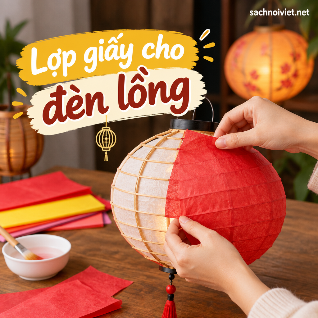 Lợp giấy cho đèn lồng
