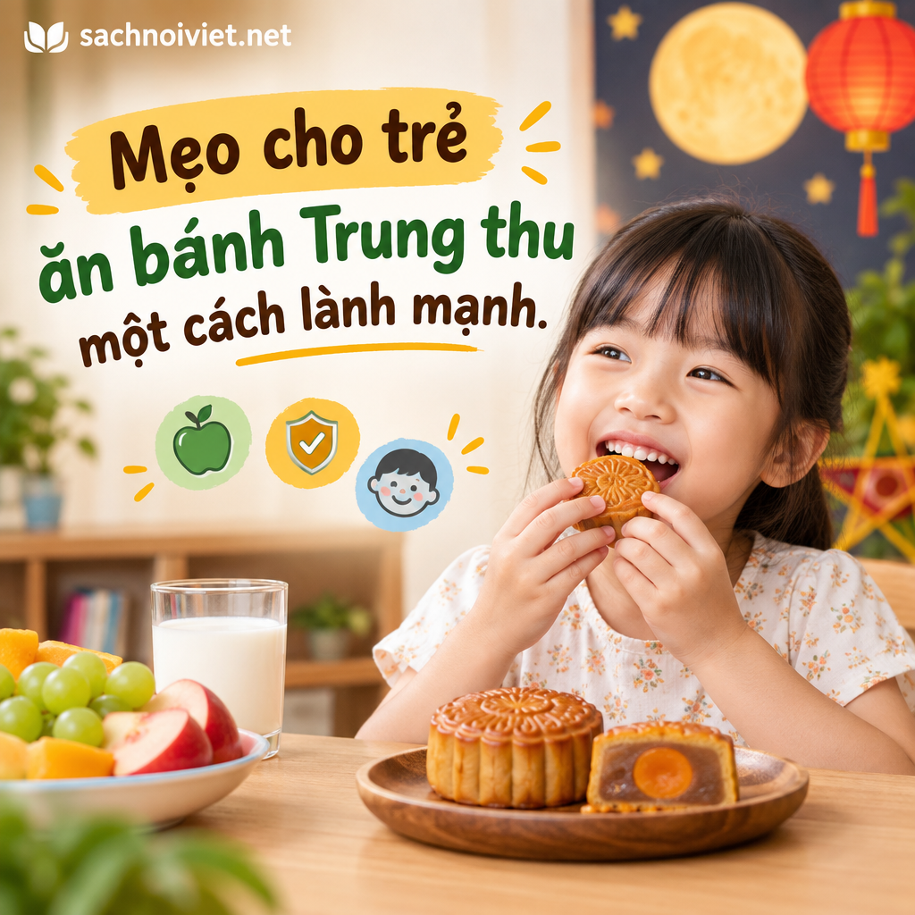 Mẹo cho trẻ ăn bánh Trung thu một cách lành mạnh