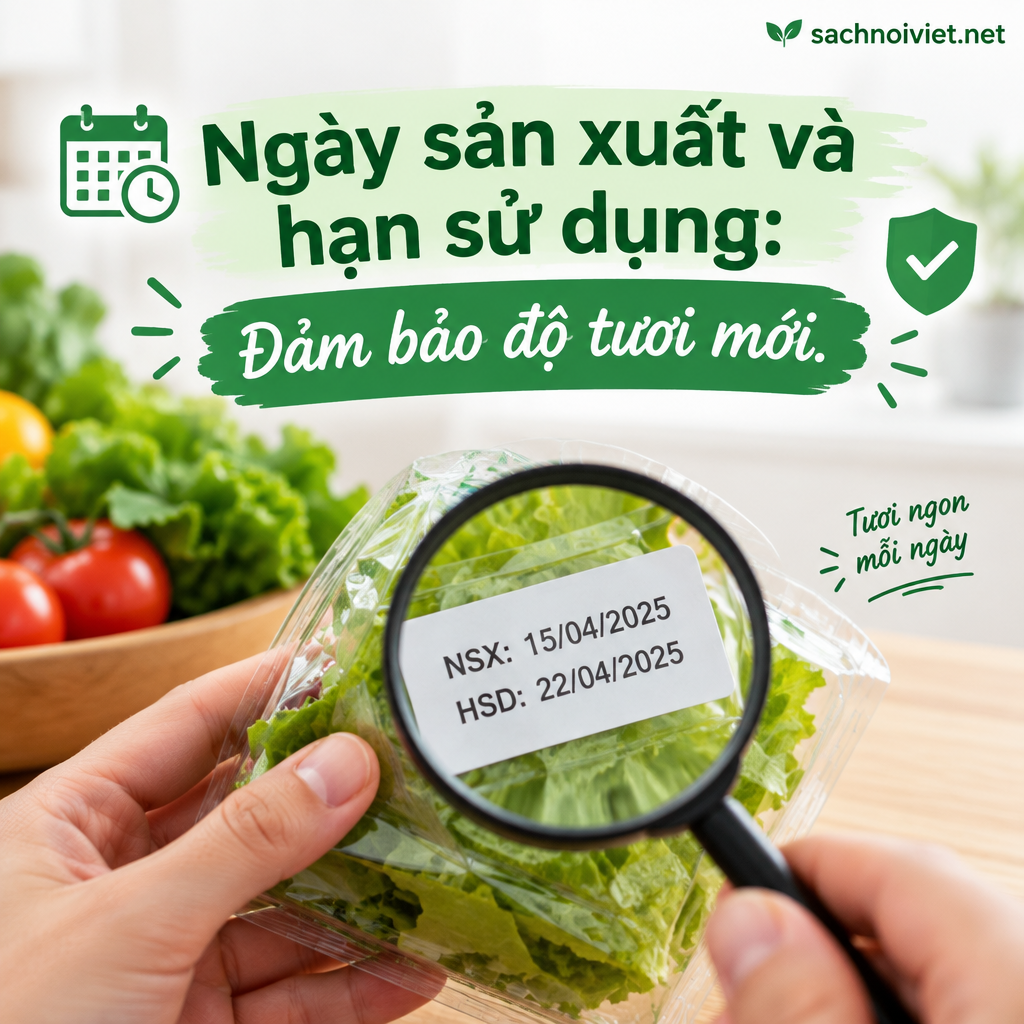 Ngày sản xuất và hạn sử dụng: Đảm bảo độ tươi mới