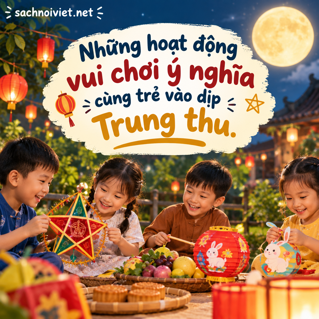 Những hoạt động vui chơi ý nghĩa cùng trẻ vào dịp Trung thu