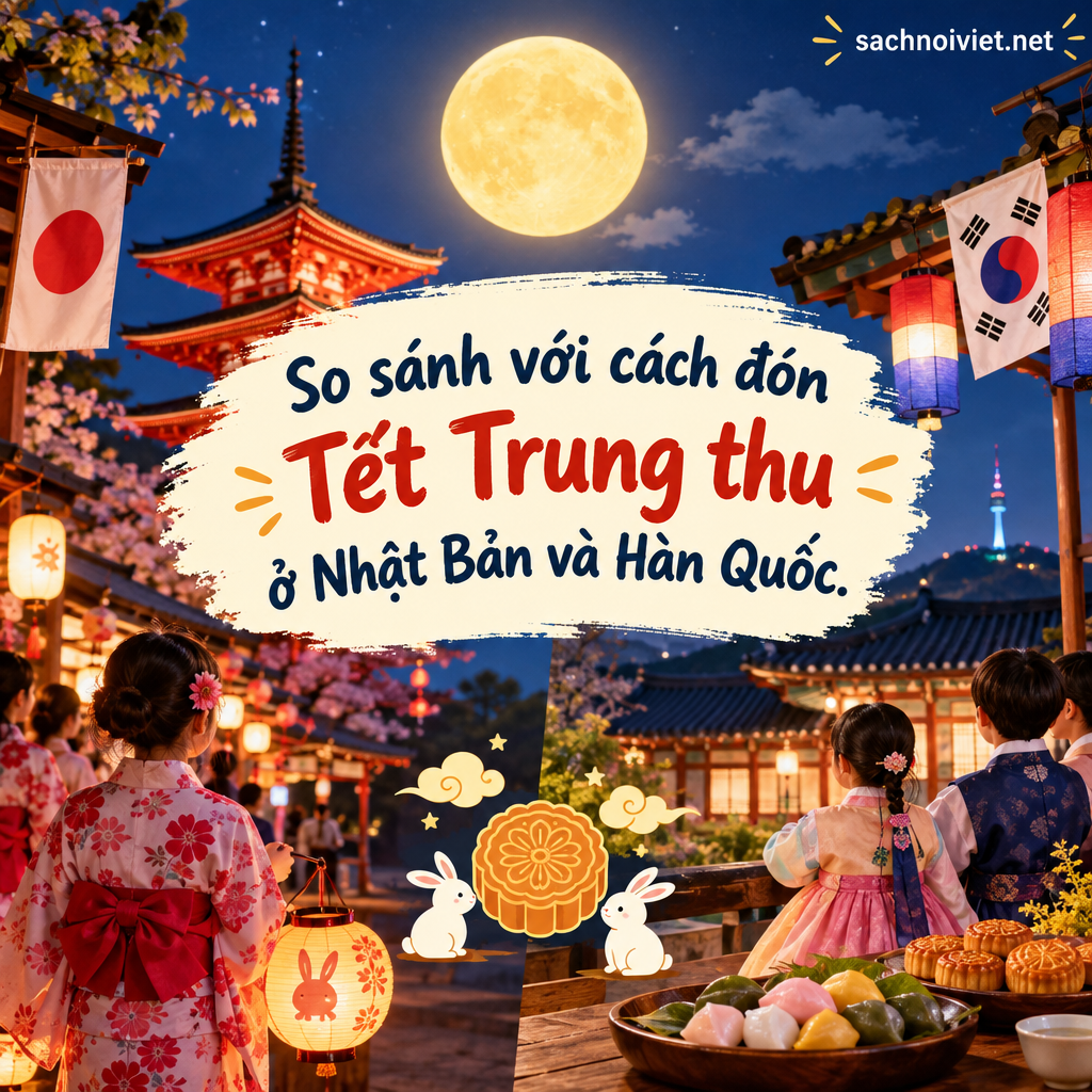 So sánh với cách đón Tết Trung thu ở Nhật Bản và Hàn Quốc