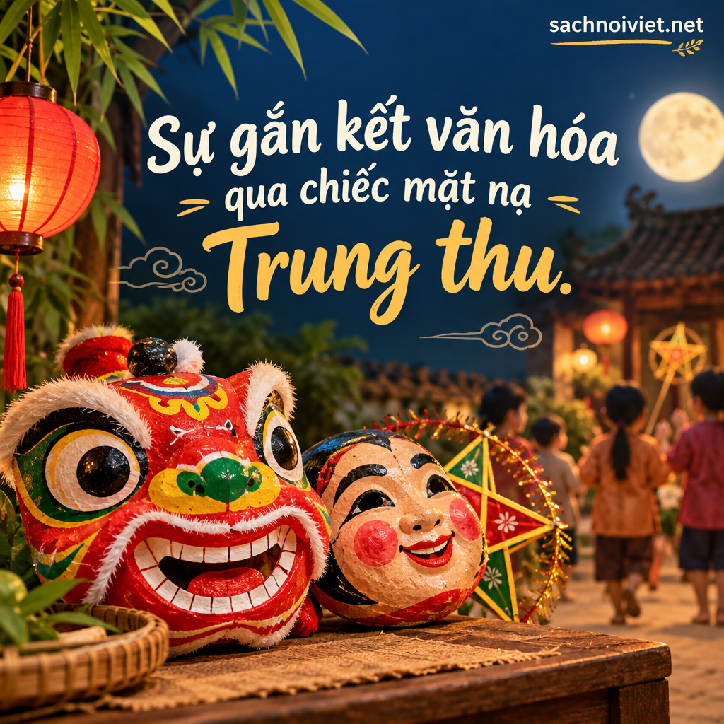 Sự gắn kết văn hóa qua chiếc mặt nạ Trung thu