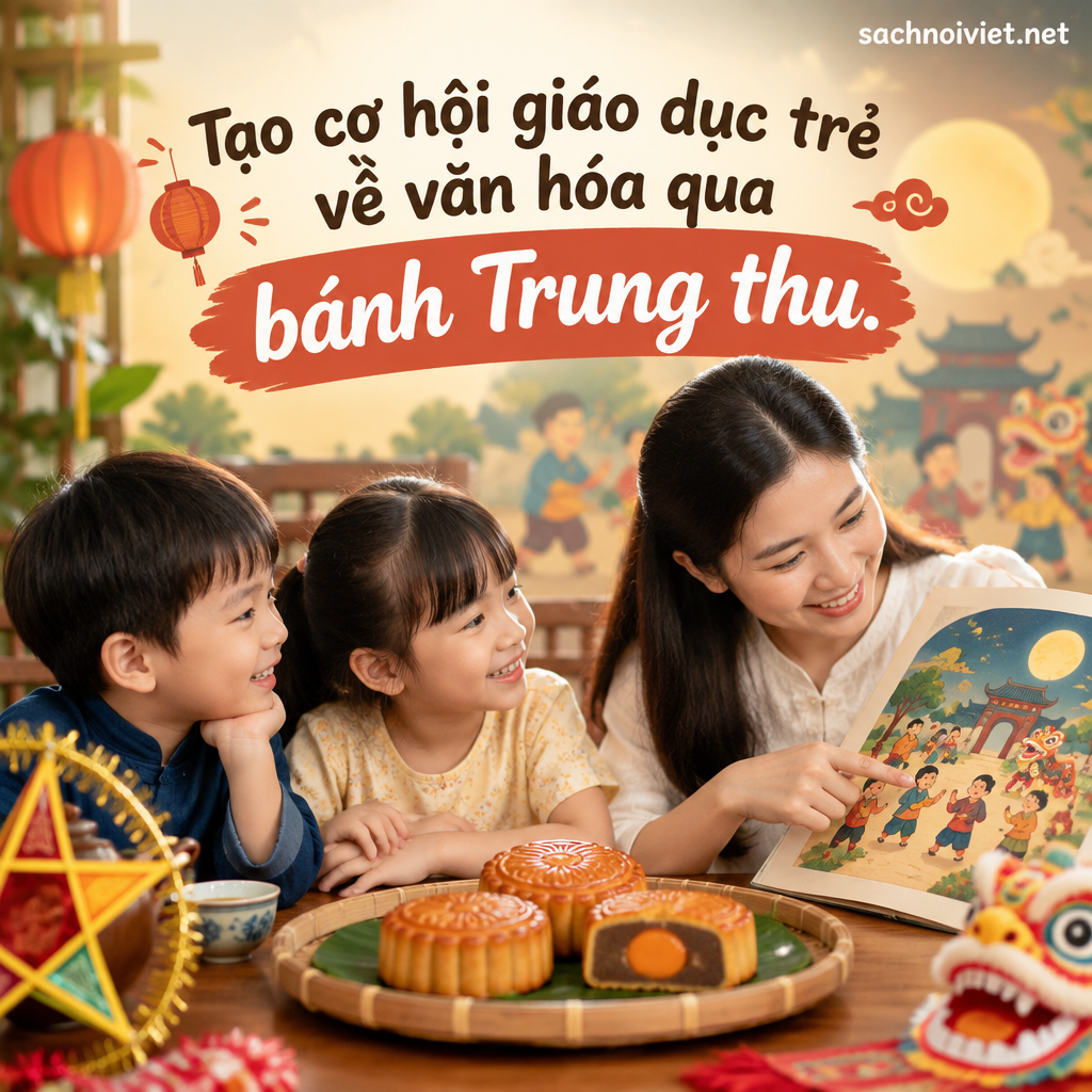 Tạo cơ hội giáo dục trẻ về văn hóa qua bánh Trung thu