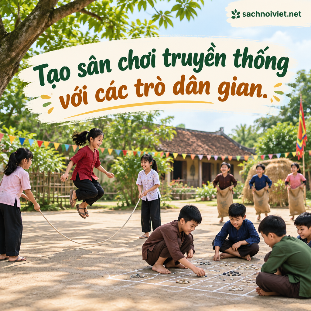 Tạo sân chơi truyền thống với các trò dân gian