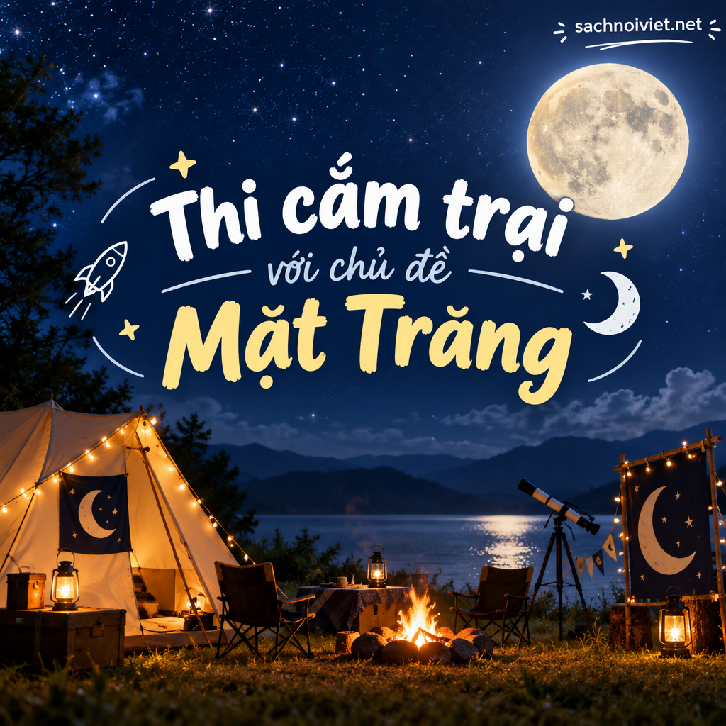 Thi cắm trại với chủ đề mặt trăng