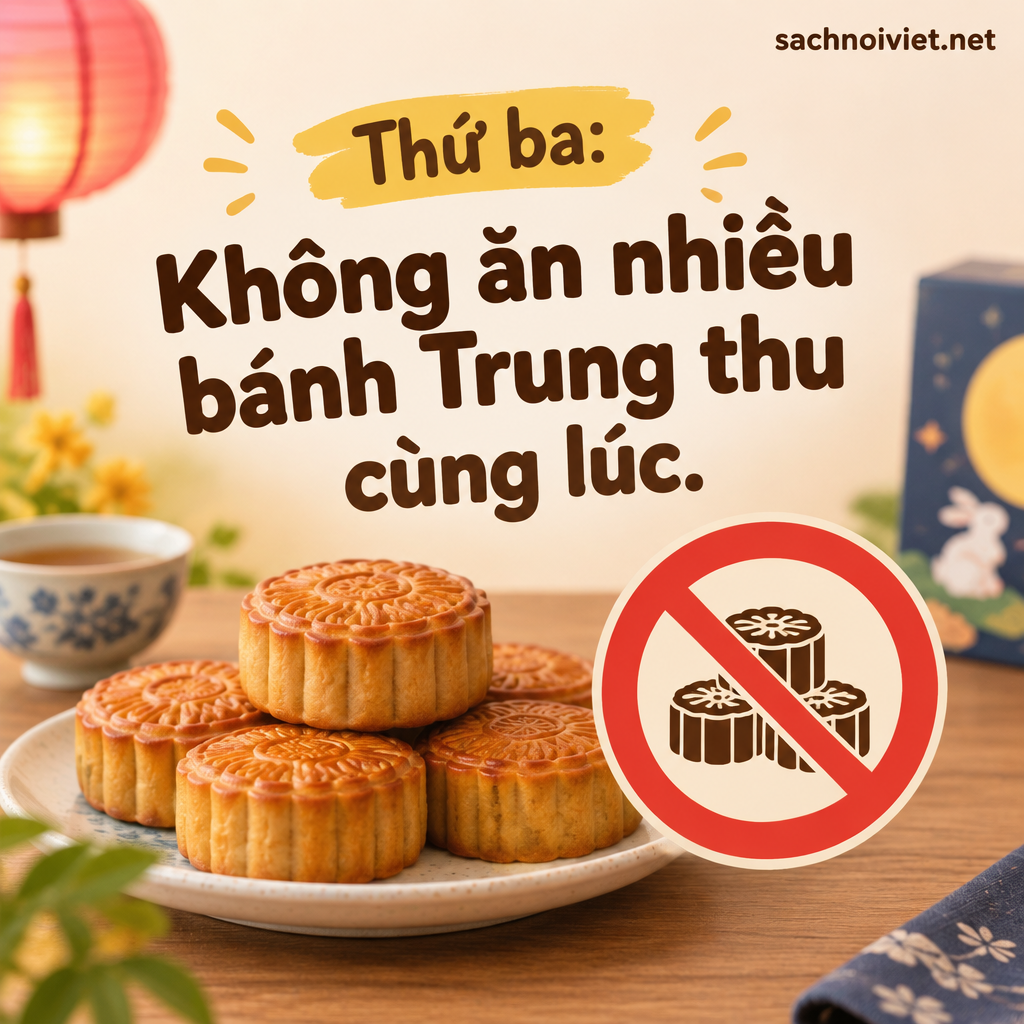 Thứ ba: Không ăn nhiều bánh Trung thu cùng lúc