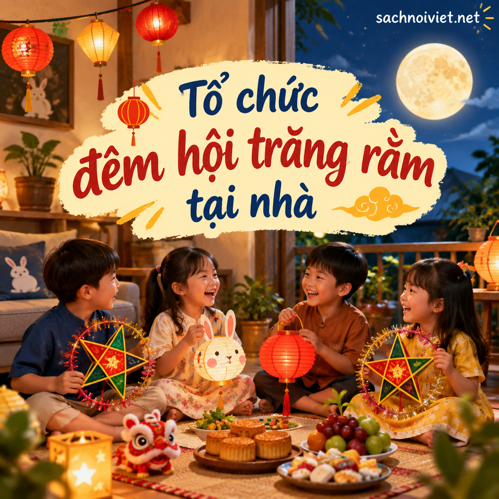 Tổ chức đêm hội trăng rằm tại nhà