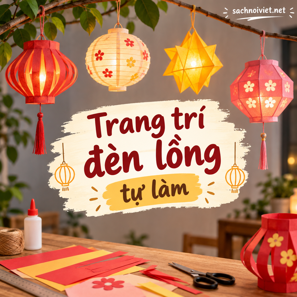 Trang trí đèn lồng tự làm