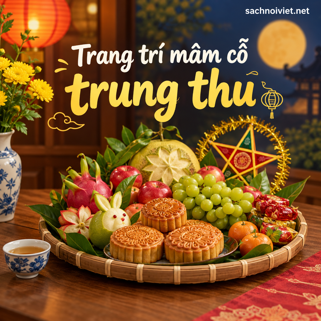 Trang trí mâm cỗ trung thu