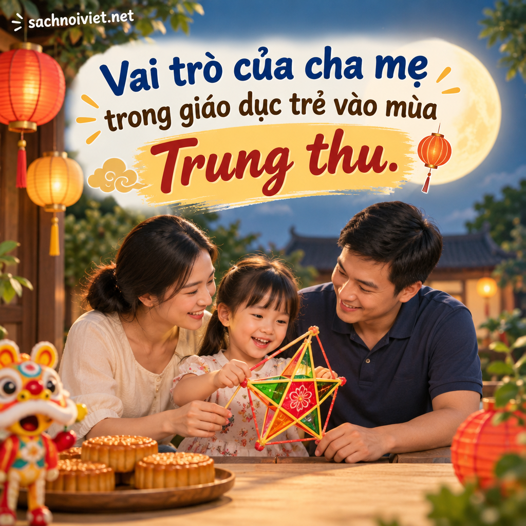 Vai trò của cha mẹ trong giáo dục trẻ vào mùa Trung thu