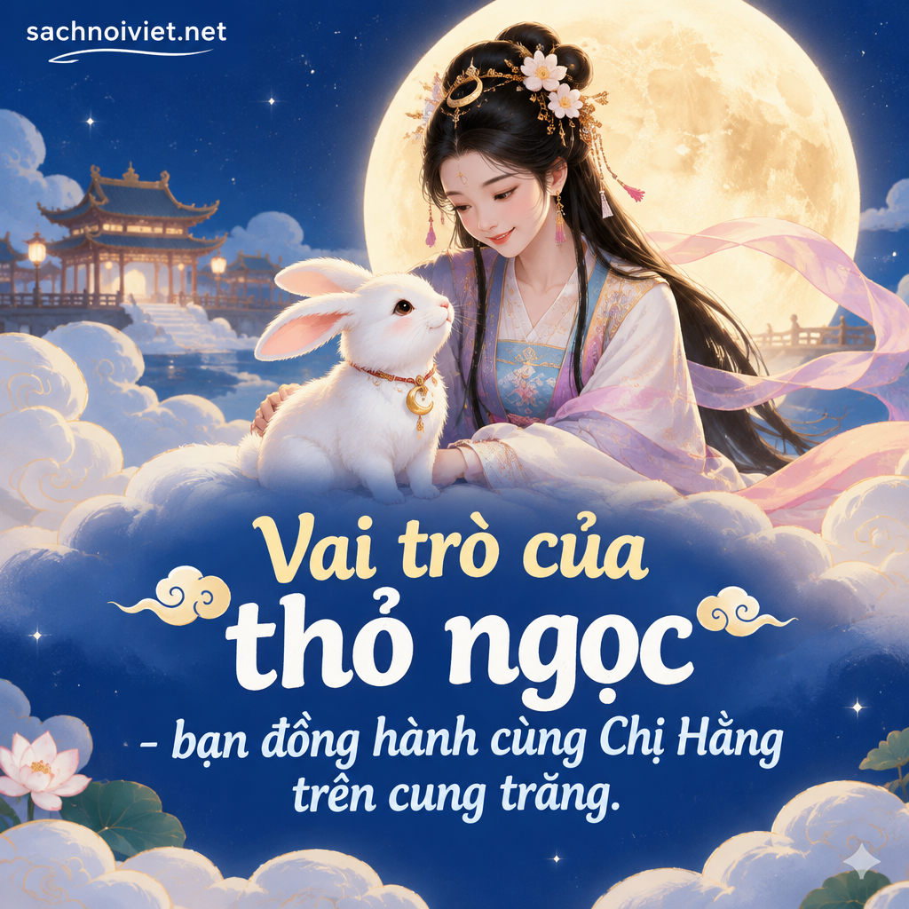 Vai trò của thỏ ngọc - bạn đồng hành cùng chị Hằng trên cung trăng