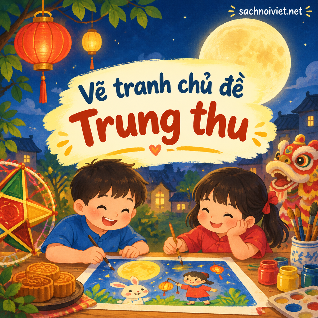 Vẽ tranh chủ đề Trung thu
