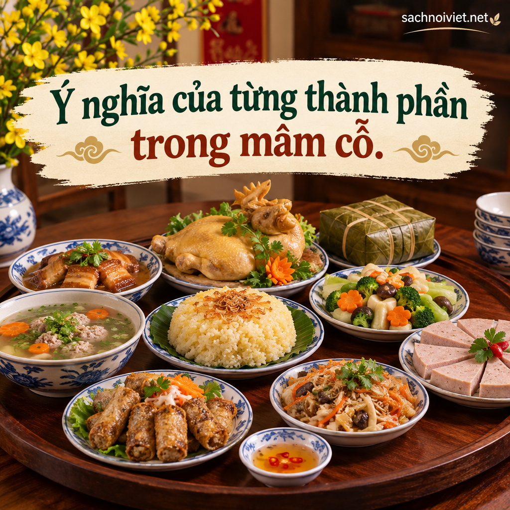 Ý nghĩa của từng thành phần trong mâm cỗ